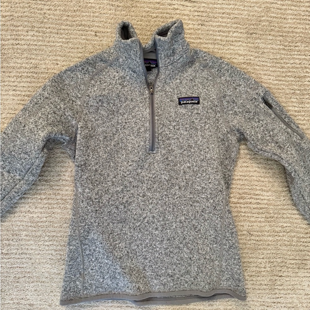 Patagonia Heathered Gray Fleece Pullover